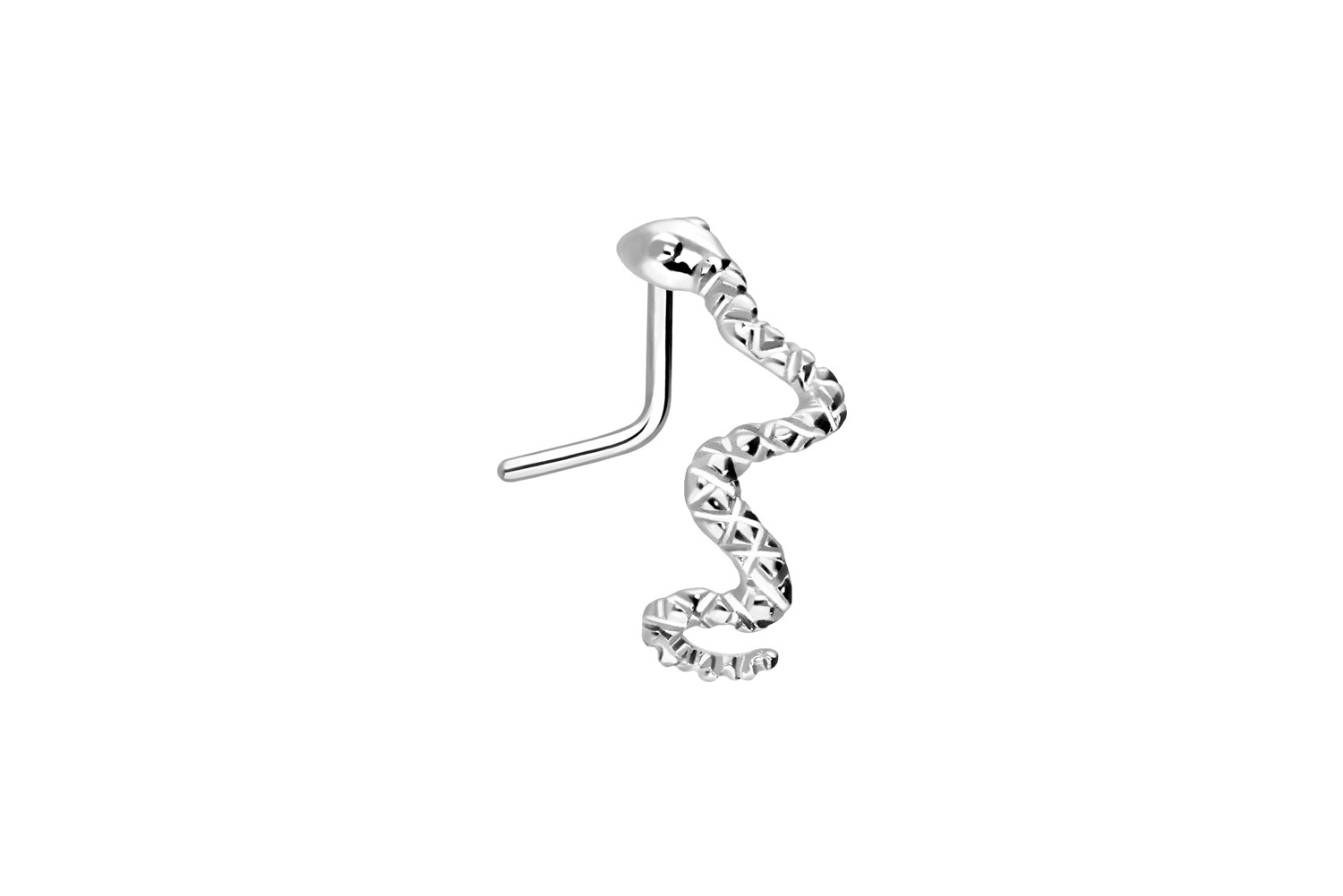 Chirurgenstahl Nasenstecker Nasenpiercing SCHLANGE